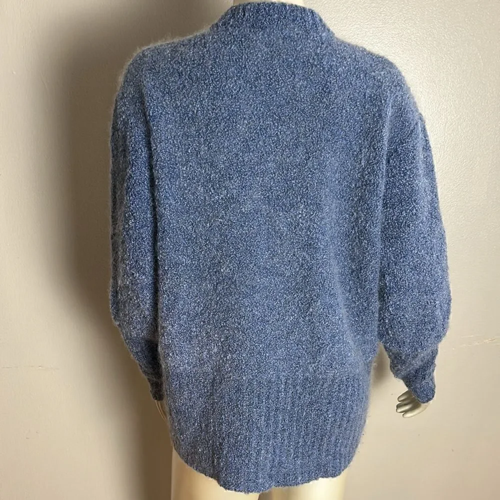 Merino extra fine wool and mohair HIGH COUNTRY Button down sweater medium